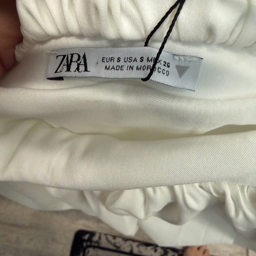 Zara White Strapless Bubble Bodysuit - Picture 4 of 5